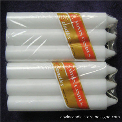 China Made Pure Wax White Candle to Africa